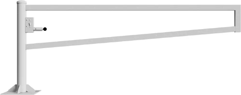 Top-Angebot Schake Drehschranke - Schrankenbaum 60 x 40 mm ODP verzinkt - 2500 mm