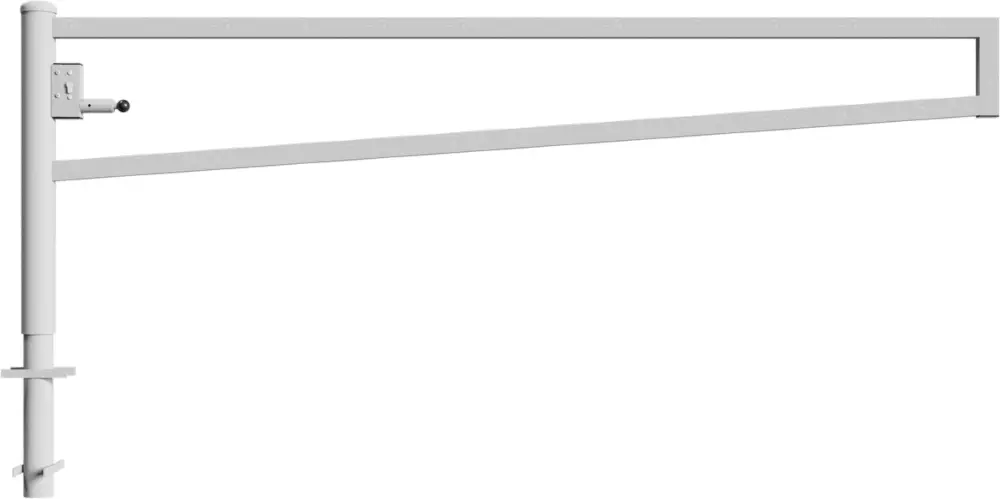 Schake Drehschranke - Schrankenbaum 60 x 40 mm OEP verzinkt - 3000 mm Echt
