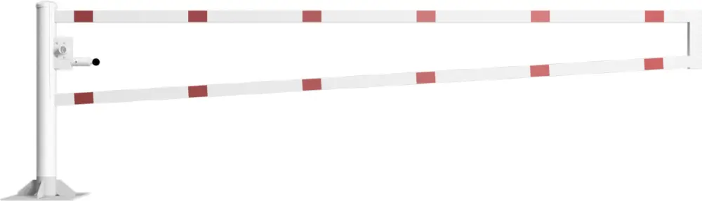 Schake Drehschranke - Schrankenbaum 60 x 40 mm ODD weiß rot - 3500 mm Solange Der Vorrat Reicht