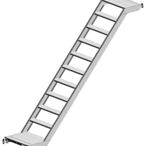 Garantierte Lieferung Layher Alu O-Podesttreppe 0,64 m breit - 3,07 x 2,00 m