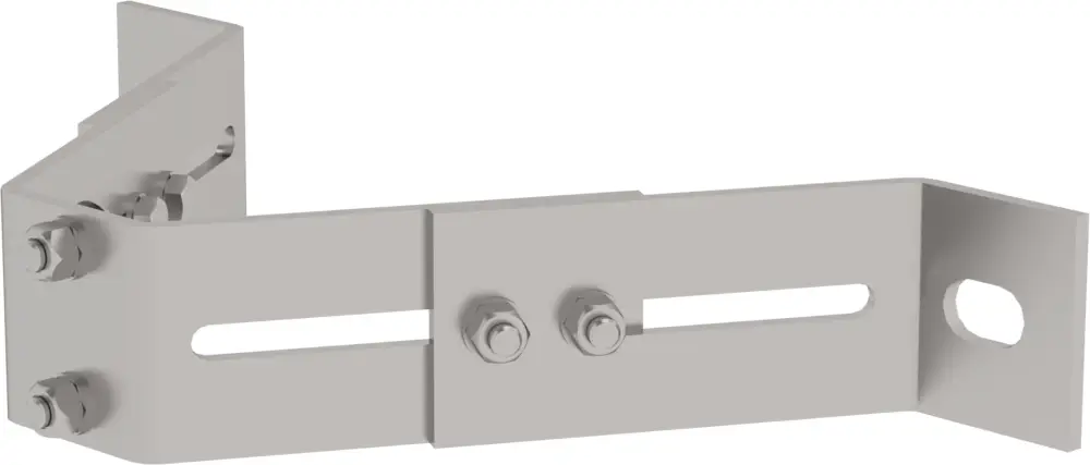 Günzburger Einholmleiter Wandhalter Edelstahl verstellbar 115 - 173 mm Abverkauf