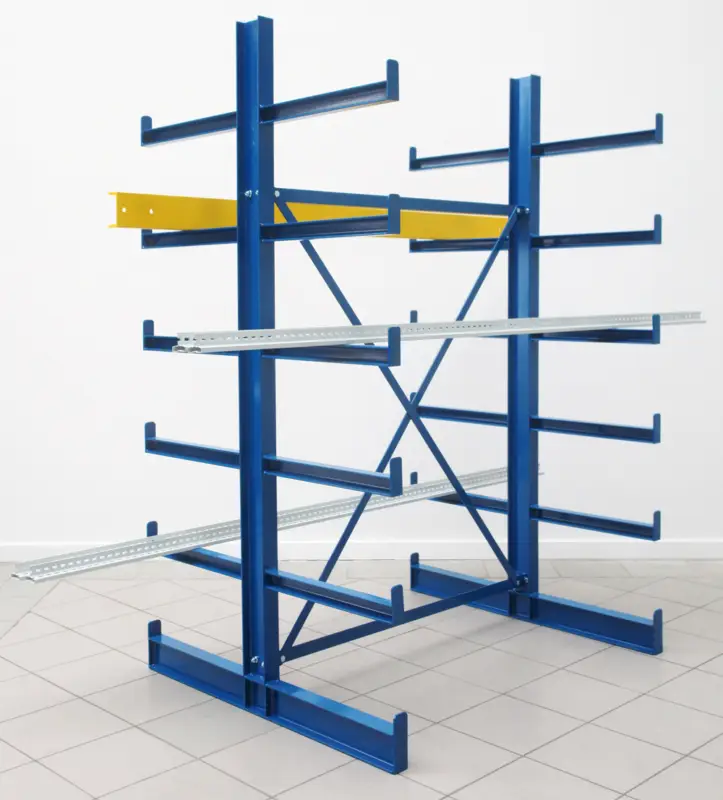 Sofort Bestellen Regalwerk KARL Kragarmregal Typ 1 doppelseitig Komplettset 2000 x 5055 x 1100 mm