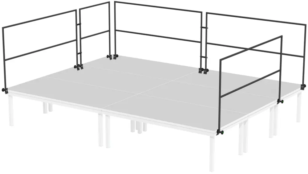 Sofort Bestellen Global Truss Umwehrungsgeländer 100 cm - 4 x 3 m