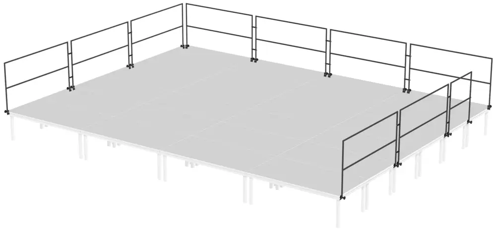 Global Truss Umwehrungsgeländer 100 cm - 8 x 6 m Angebot