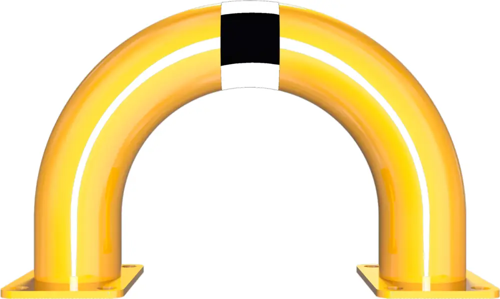 Nur Für Kurze Zeit Schake Rammschutzbügel Stahl OD Ø 76 mm gelb schwarz - 400 x 250 mm