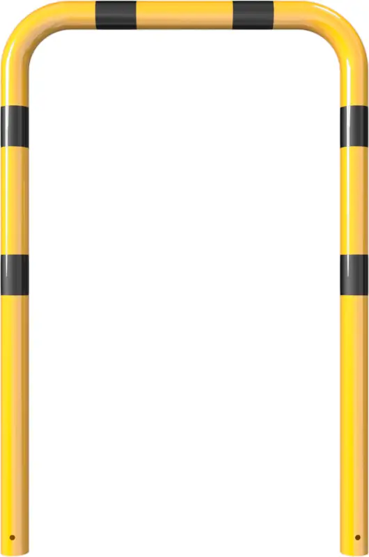Garantierte Lieferung Schake Rammschutzbügel Stahl OE Ø 76 mm gelb schwarz - 1000 x 1150 mm