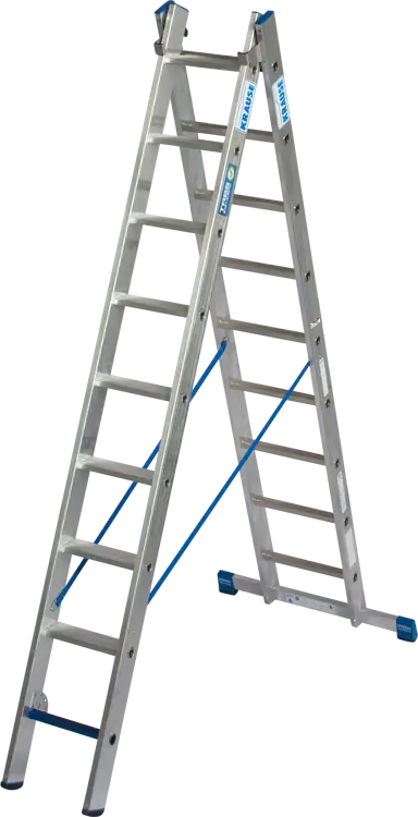 Krause Stabilo Alu-Mehrzweckleiter 2x9 Sprossen Stufen Neue Kollektion