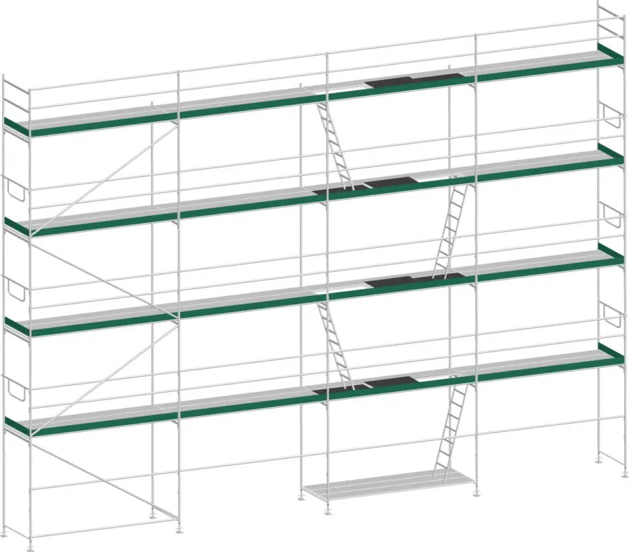 MJ Gerüst UNI 70 Aluminium mit Aluboden 102 m² - 10,00 x 10,20 m Jetzt Bestellen