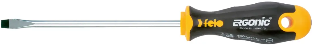 Neu Felo Schraubendreher ERGONIC 400 Schlitz SL 6,0 x 1,2 x 200 mm