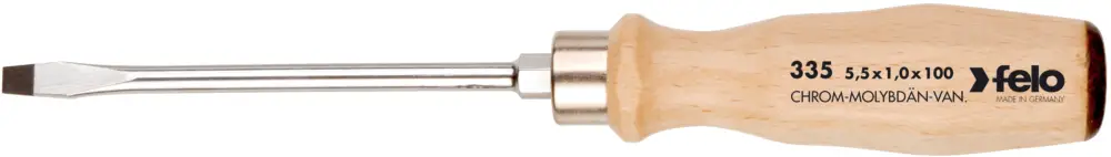 Felo Schraubendreher Holz 335 Schlitz SL 10,0 x 1,6 x 175 mm Aktuell