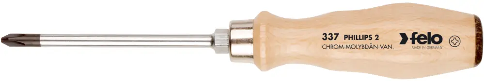 Felo Schraubendreher Holz 337 Kreuzschlitz PH 3 x 150 mm Heißes Angebot