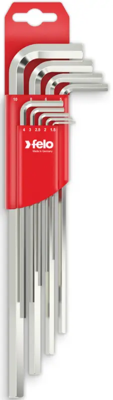 Neu Im Sortiment Felo Innensechskant Schlüssel Satz 9-teilig extra lang 346 HEX 1,5 - 10,0 mm