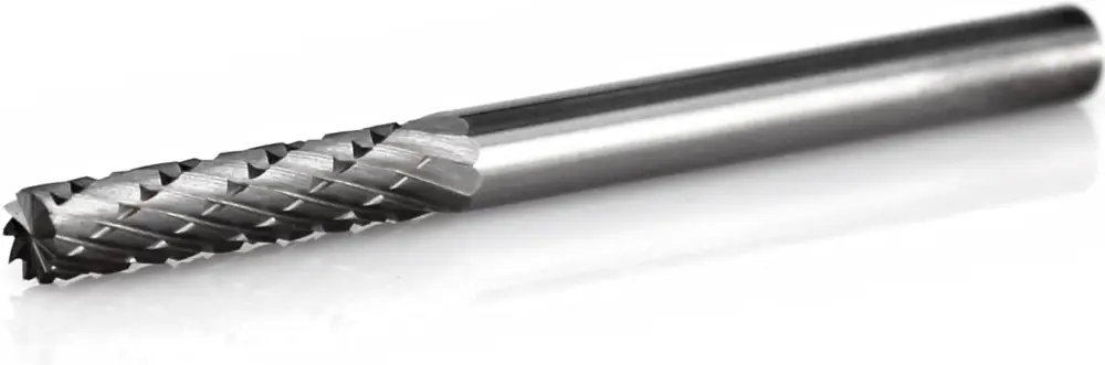 procut Hartmetallfrässtift - Zylinderform mit Stirnverzahnung ZYA-S A30314-6E-100 mm Echt