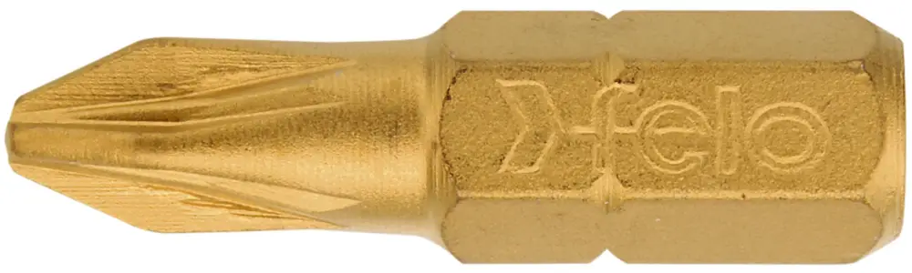 Felo TiN Bit C 6,3 Kreuzschlitz PZ 3 x 25 mm - VE 10 Stück Must-Have