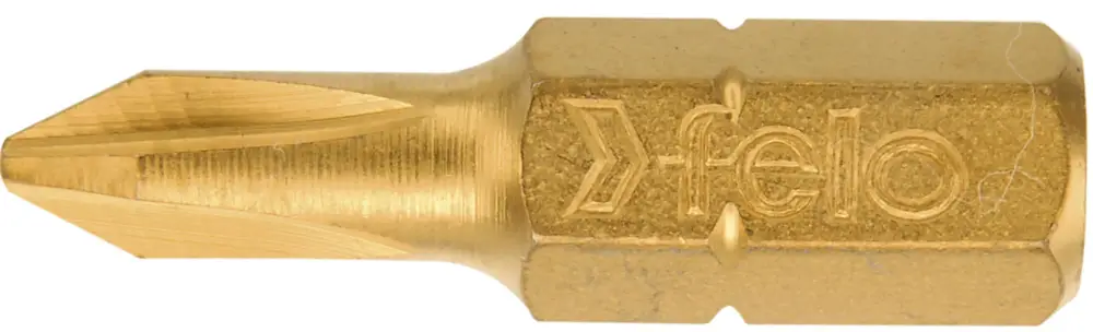 Neu Im Sortiment Felo TiN Bit C 6,3 Kreuzschlitz Phillips Grabber PH 2 x 25 mm - VE 10 Stück