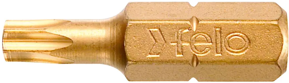 Felo TiN Bit C 6,3 Torx T 25 x 25 mm - VE 10 Stück Abverkauf