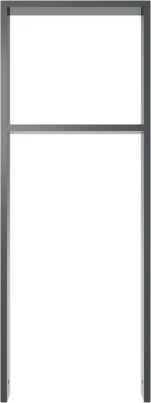Heißes Angebot Schake Anlehnbügel Stahl mit Querholm OE 80 x 20 mm moosgrün - 450 x 1200 mm