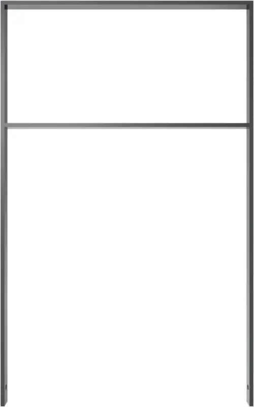 Schake Anlehnbügel Flachstahl mit Querholm OE 50 x 12 mm schwarzbraun - 750 x 1200 mm Direktkauf