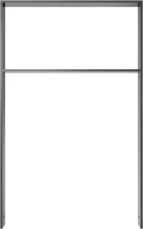 Jetzt Kaufen Schake Anlehnbügel Flachstahl mit Querholm OE 80 x 12 mm dunkelgrau - 750 x 1200 mm