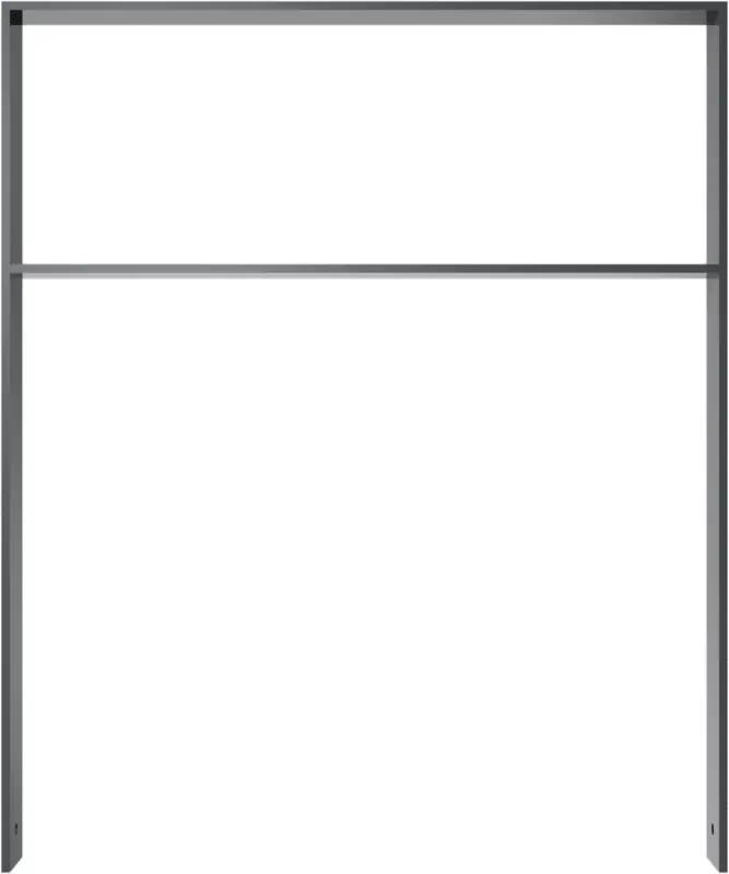Preisreduziert Schake Anlehnbügel Flachstahl mit Querholm OE 80 x 12 mm moosgrün - 1000 x 1200 mm