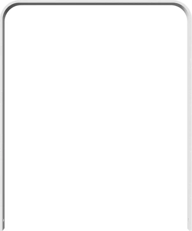 Schake Anlehnbügel Flachstahl gebogen OE 50 x 12 mm verzinkt - 1000 x 1200 mm Sonderangebot