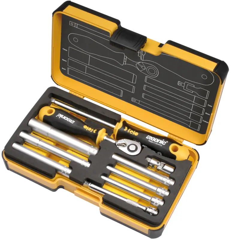 Felo Steckschlüssel Werkzeugsatz R-GO 10-teilig M-Tec ERGONIC 1 4 Zoll Sonderangebot
