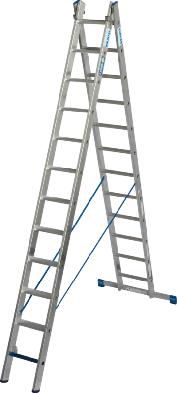 Neu Im Sortiment Krause Stabilo Alu-Mehrzweckleiter 2x12 Sprossen Stufen