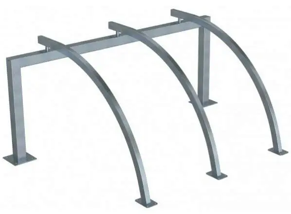 Schake Fahrradständer Anlehnbügel Stahl OD 60 x 40 mm - 3 Einstellplätze Saisonangebot