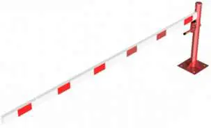 Schake Drehschranke - Schrankenbaum 100 x 50 mm ODD weiß rot - 3500 mm Jetzt Bestellen