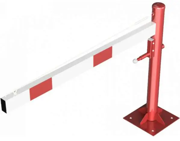 Schake Drehschranke - Schrankenbaum 100 x 50 mm ODV weiß rot - 1500 mm Online Kaufen