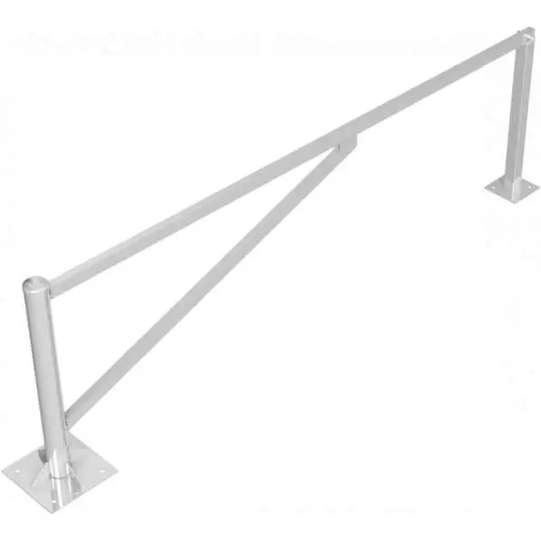 Schake Drehschranke mit 2 Auflagestützen - Schrankenbaum 60 x 40 mm ODV verzinkt - 3000 mm Markenprodukt