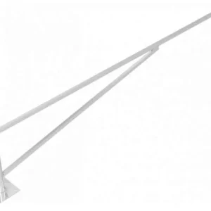 Versand Am Gleichen Tag Schake Drehschranke mit 2 Auflagestützen - Schrankenbaum 60 x 40 mm ODV verzinkt - 4500 mm