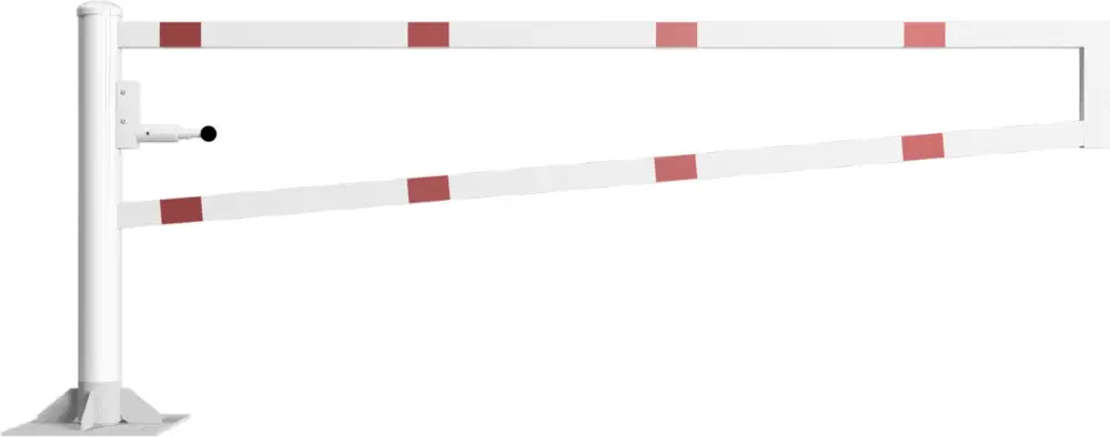 Schake Drehschranke - Schrankenbaum 60 x 40 mm ODV weiß rot - 2500 mm Heißes Angebot