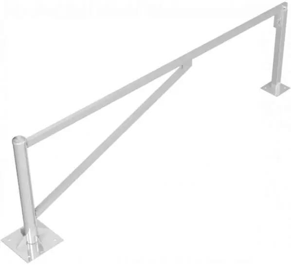 Heißes Angebot Schake Drehschranke mit 2 Auflagestützen - Schrankenbaum 60 x 40 mm ODP verzinkt - 3000 mm