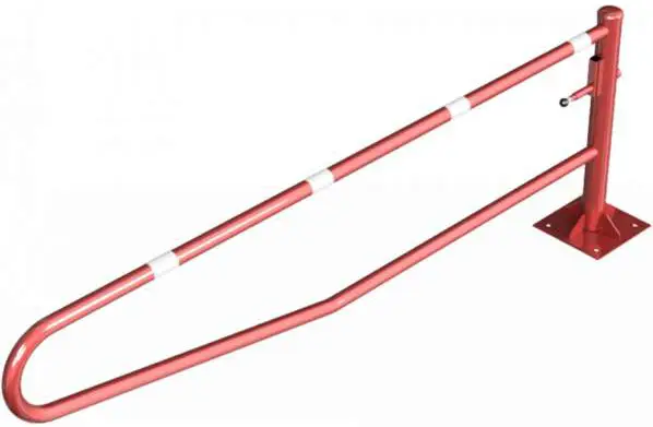 Schake Drehschranke - Schrankenbaum Ø 60 mm ODV rot weiß - 3500 mm Preis Gesenkt