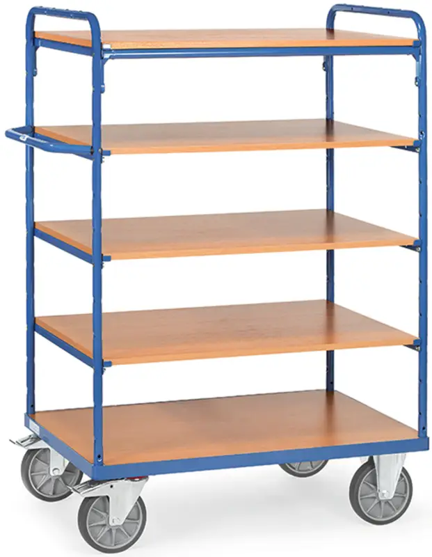 Sonderangebot Fetra Etagenwagen mit fünf Böden 850 x 500 mm