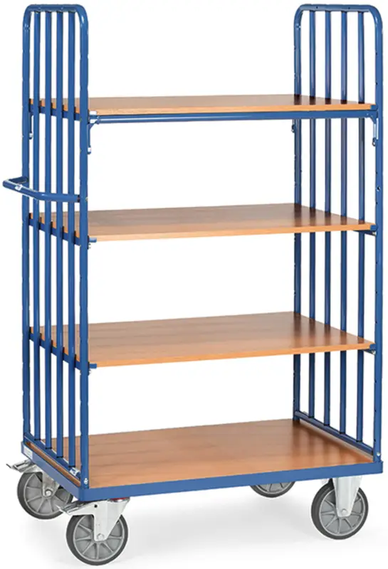 Top-Preis Fetra Doppelstirnwand-Etagenwagen VR mit vier Böden 1000 x 600 mm