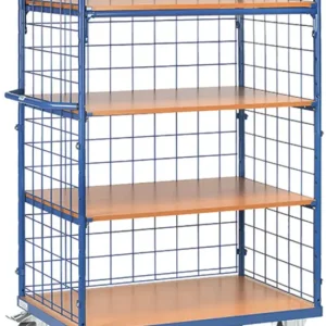 Fetra Dreiwand-Etagenwagen DG mit vier Böden 1200 x 800 mm Mega-Angebot