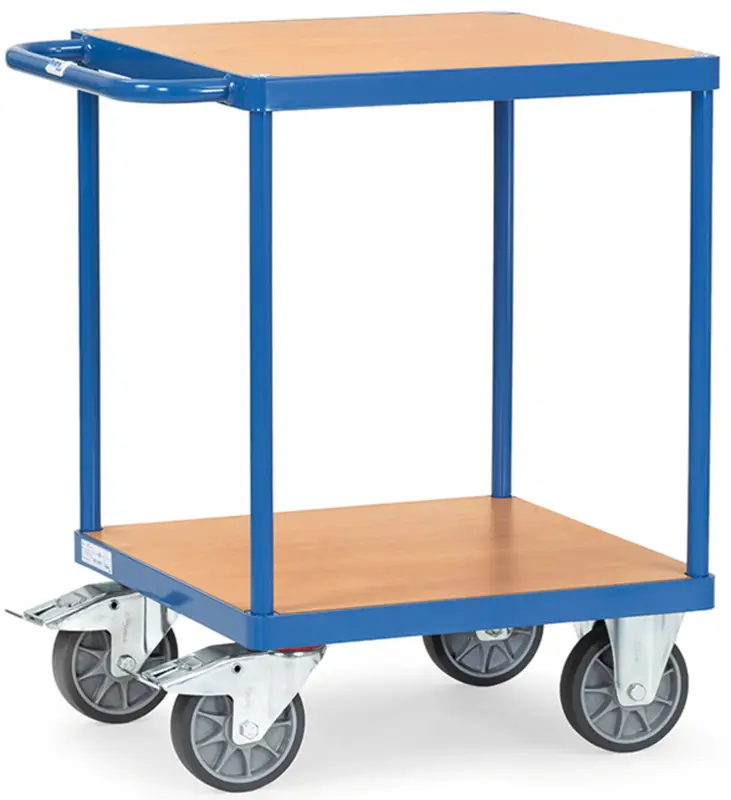 Direkt Vom Hersteller Fetra Tischwagen schwer mit zwei Holzplattformen 600 x 600 mm