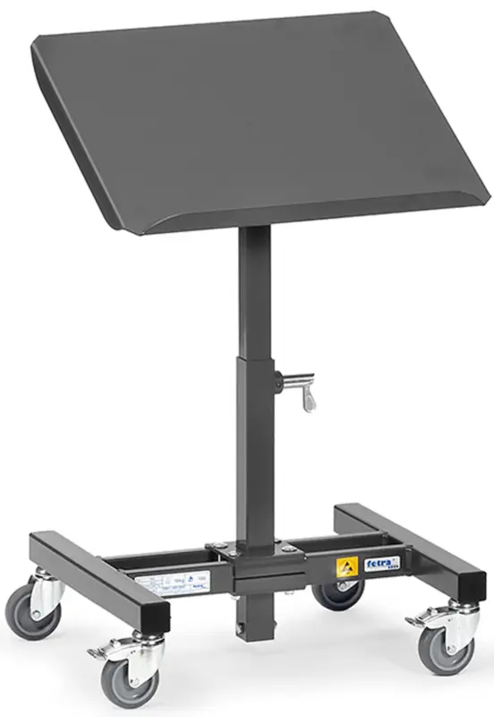Bestpreis Fetra Materialständer ESD 510 x 410 mm - höhenverstellbar 500 - 775 mm