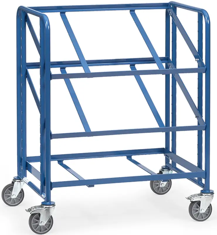 Fetra Eurokastenwagen mit zwei offenem Rahmen 820 x 610 mm Top-Angebot