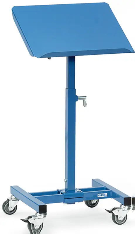 fetra Materialständer mit neigbarer Plattform 510 x 410 mm - höhenverstellbar 775 - 1105 mm Zertifiziert