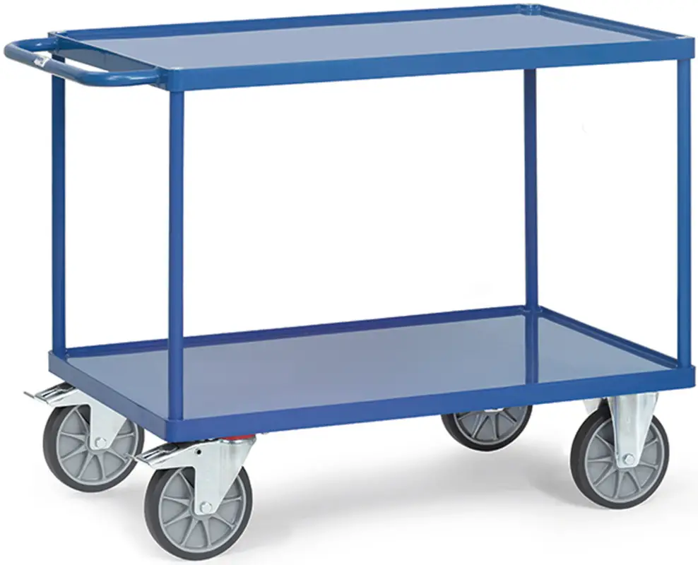 Fetra Tischwagen schwer mit zwei Stahlwannen 850 x 500 mm Finale Aktion