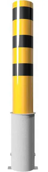 Schake Stahlrohrpoller H Ø 193 mm gelb schwarz - 1,50 m Bestpreis