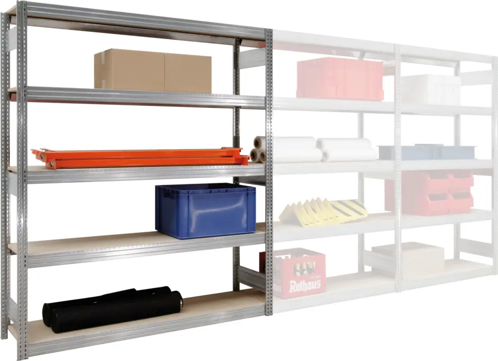 Regalwerk BERT Großfachregal 350 5 Grundfeld 2000 x 875 x 600 mm Markenware