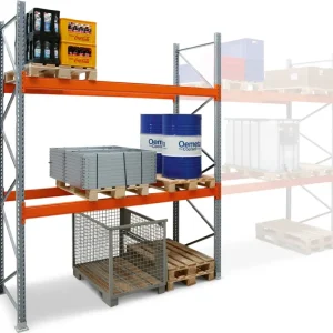 Abverkauf Regalwerk ARTUS Palettenregal AT71 Grundfeld 5500 x 2700 x 800 mm - 3 Ebenen