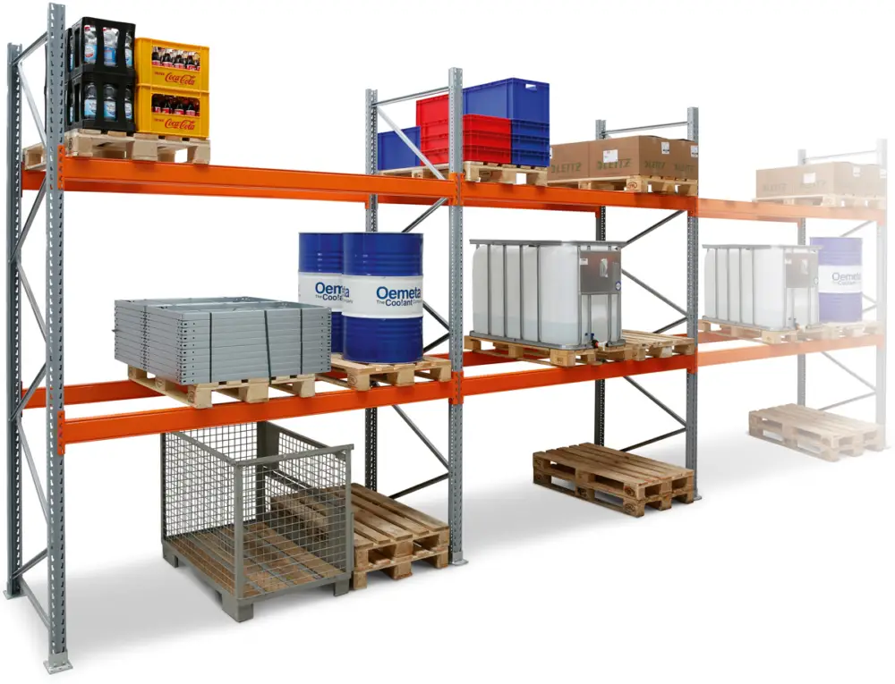 Regalwerk ARTUS Palettenregal AT85 Komplettset 5500 x 11225 x 1100 mm - 2 Ebenen Aktuell