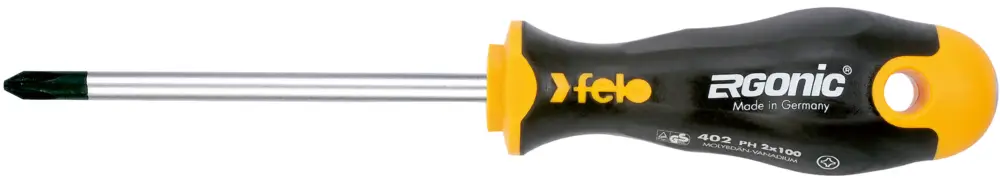 Felo Schraubendreher ERGONIC 402 Kreuzschlitz PH 2 x 100 mm Meistverkauft