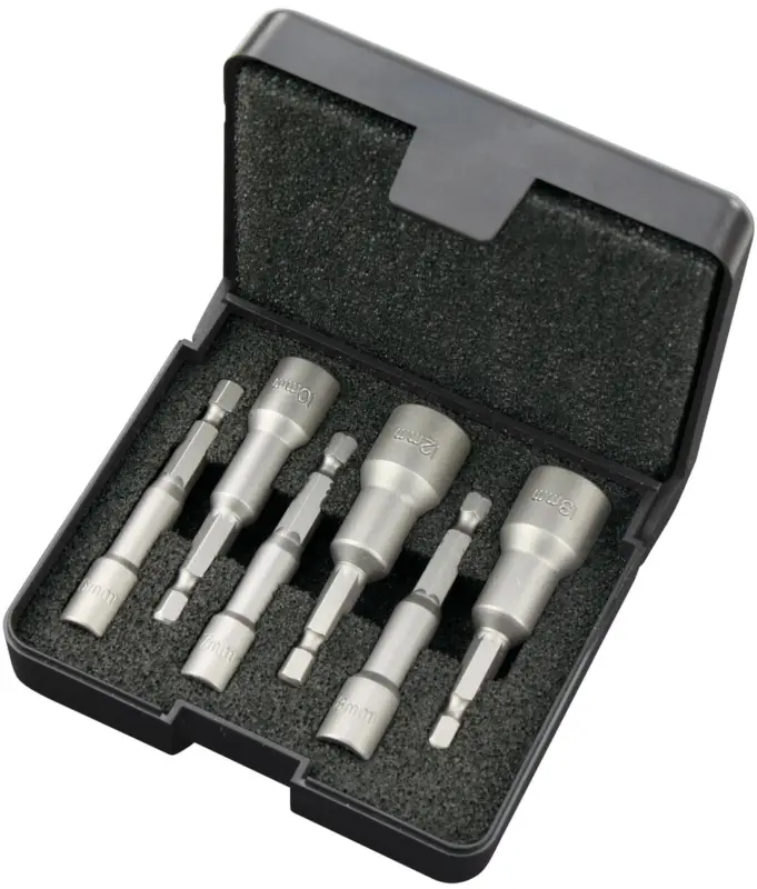 Felo Steckschlüsselbitsatz 6-teilig E 6,3 mit Magnet SW 6,0 - 13,0 mm Expressversand