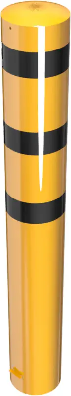 Schake Stahlrohrpoller OE Ø 273 mm gelb schwarz - 2,00 m Neu Im Sortiment